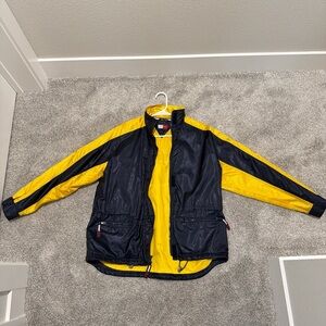 Tommy Hilfiger Navy and Yellow wind breaker Jacket